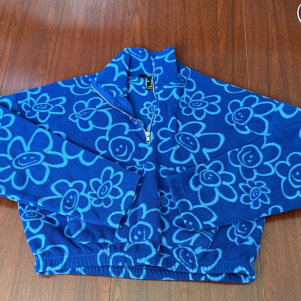 Forever 21 Blue Floral Jacket